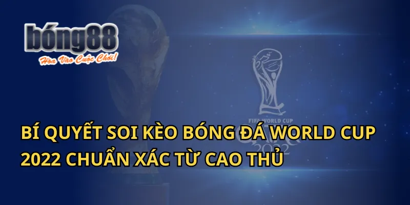 Bí quyết soi kèo bóng đá World Cup 2022 từ cao thủ Bong88